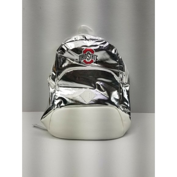 NCAA Backpack Ohio State Buckeyes Encore 18 x 13 x 5 Silver Brand New A2 - Picture 2 of 8